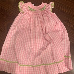 Smocked alligator dress